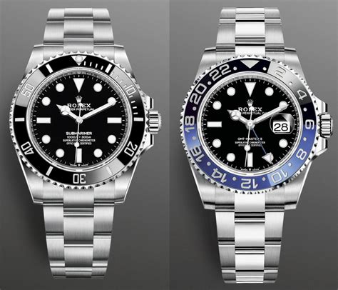 rolex gmt vs rolex submariner|submariner batman.